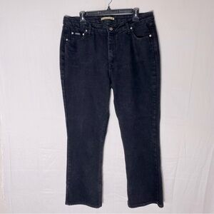Vintage Riders Washed Black High Rise Straight Leg Jeans 18 Western